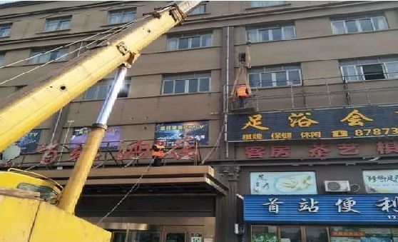 苏州安装较高的门店招牌有什么好的方法？